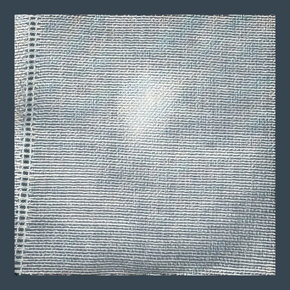 Gray & White Striped Cotton Linen Tablecloth 68.5"x 51" Beach House Coastal READ - Picture 2 of 4
